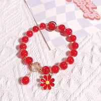 DIY Handmade clearance candy bracelet beads, all-match sunflower small zou chrysanthemum bracelets with mixed colors and pendant bracelets