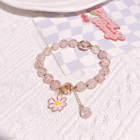 DIY Handmade clearance candy bracelet beads, all-match sunflower small zou chrysanthemum bracelets with mixed colors and pendant bracelets