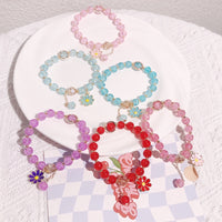 DIY Handmade clearance candy bracelet beads, all-match sunflower small zou chrysanthemum bracelets with mixed colors and pendant bracelets
